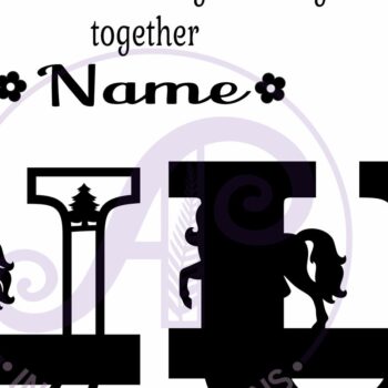 Intra απο ξύλο plywood 3mm-4mm πάχος – Μονόκερος κεφαλαίο μονόγραμμα Letter U Δίασταση 20x20 cm INTRAFABR-118318987 - Image 3