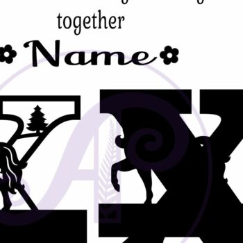 Intra απο ξύλο plywood 3mm-4mm πάχος – Μονόκερος κεφαλαίο μονόγραμμα Γράμμα X Δίασταση  20x20 cm INTRAFABR-118319063 - Image 3