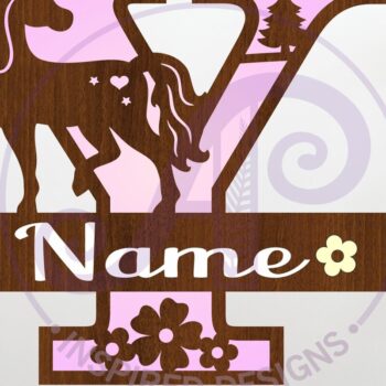 Intra απο ξύλο plywood 3mm-4mm πάχος – Μονόγραμμα με κεφαλαίο κεφαλαίο γράμμα Y Δίασταση  20x20 cm INTRAFABR-118318909 - Image 1