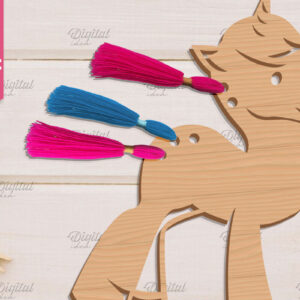 Intra απο ξύλο plywood 3mm-4mm πάχος – Organizer Unicorn Floss. Laser αποθήκευσης Δίασταση  20x20 cm INTRAFABR-83739985