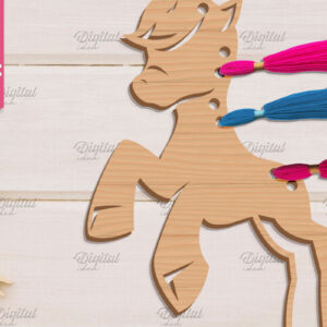 Intra απο ξύλο plywood 3mm-4mm πάχος – Organizer Unicorn Floss. Laser αποθήκευσης Δίασταση  20x20 cm INTRAFABR-83740153