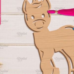 Intra απο ξύλο plywood 3mm-4mm πάχος – Organizer Unicorn Floss. Laser αποθήκευσης Δίασταση  20x20 cm INTRAFABR-83739746