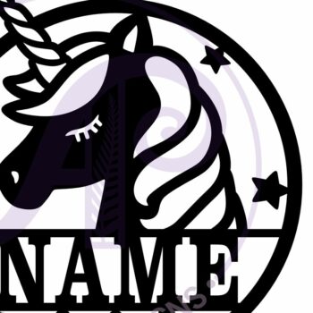 Intra απο ξύλο plywood 3mm-4mm πάχος – Μονόκερος Όνομα κεφαλής τοίχου, Δίασταση  40x30 cm INTRAFABR-114359281 - Image 4