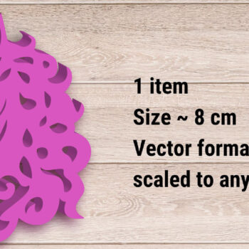 Intra απο ξύλο plywood 3mm-4mm πάχος – Unicorn Keychain, Files Δίασταση  5x5 cm INTRAFABR-109058783 - Image 2