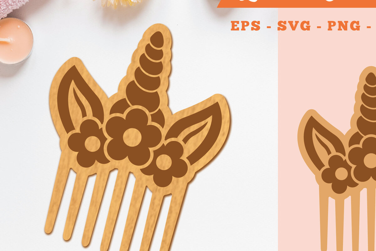 Intra απο ξύλο plywood 3mm-4mm πάχος – Unicorn Comb 1 Δίασταση  20x20 cm INTRAFABR-105418024