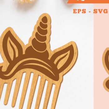 Intra απο ξύλο plywood 3mm-4mm πάχος – Unicorn Comb 4 Δίασταση  20x20 cm INTRAFABR-105418209 - Image 1