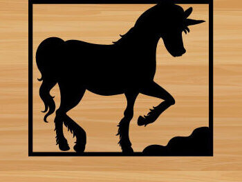 Intra απο ξύλο plywood 3mm-4mm πάχος – Unicorn File Wall Art Δίασταση  40x30 cm INTRAFABR-67865905 - Image 1