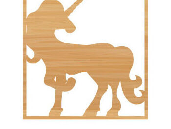 Intra απο ξύλο plywood 3mm-4mm πάχος – Unicorn File Wall Art Δίασταση  40x30 cm INTRAFABR-67865957 - Image 2
