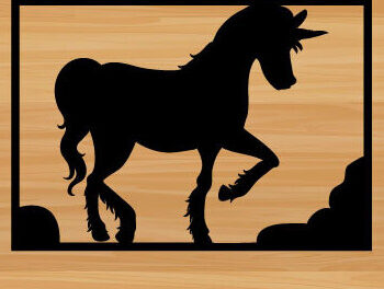 Intra απο ξύλο plywood 3mm-4mm πάχος – Unicorn File Wall Art Δίασταση  40x30 cm INTRAFABR-67866008 - Image 1