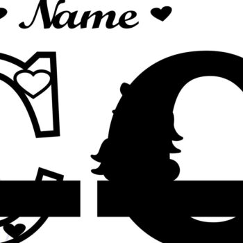 Intra απο ξύλο plywood 3mm-4mm πάχος – Unicorn Monogram Letter C Δίασταση  20x20 cm INTRAFABR-70818576 - Image 2