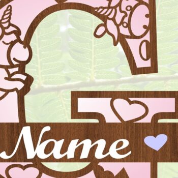 Intra απο ξύλο plywood 3mm-4mm πάχος – Unicorn Monogram Letter G Δίασταση  20x20 cm INTRAFABR-70818621 - Image 4