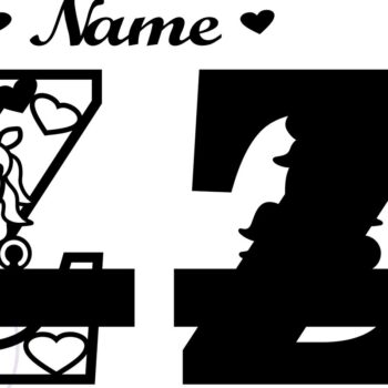 Intra απο ξύλο plywood 3mm-4mm πάχος – Μονόκερος Μονόγραμμα Γράμμα Z Αποκοπή αρχείου Δίασταση  20x20 cm INTRAFABR-70818956 - Image 2