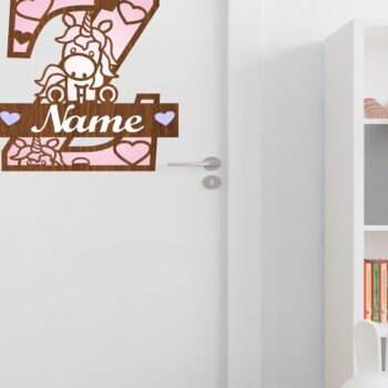 Intra απο ξύλο plywood 3mm-4mm πάχος – Μονόκερος Μονόγραμμα Γράμμα Z Αποκοπή αρχείου Δίασταση  20x20 cm INTRAFABR-70818956 - Image 3