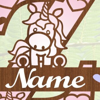 Intra απο ξύλο plywood 3mm-4mm πάχος – Μονόκερος Μονόγραμμα Γράμμα Z Αποκοπή αρχείου Δίασταση  20x20 cm INTRAFABR-70818956 - Image 4