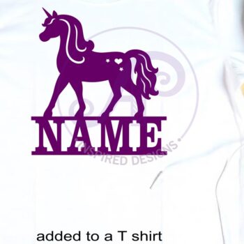 Intra απο ξύλο plywood 3mm-4mm πάχος – Πρότυπο κοπής λέιζερ Name Unicorn Δίασταση  20x20 cm INTRAFABR-118051715 - Image 5