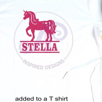 Intra απο ξύλο plywood 3mm-4mm πάχος – Πρότυπο κοπής λέιζερ Name Unicorn Δίασταση  20x20 cm INTRAFABR-119028668 - Image 4