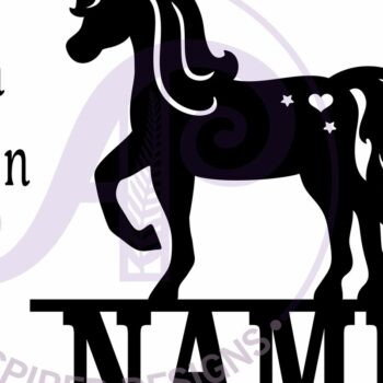 Intra απο ξύλο plywood 3mm-4mm πάχος – Πρότυπο κοπής λέιζερ Name Unicorn Δίασταση  20x20 cm INTRAFABR-119028668 - Image 6