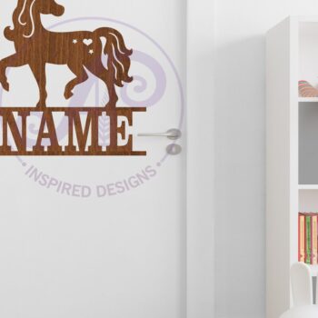 Intra απο ξύλο plywood 3mm-4mm πάχος – Πρότυπο κοπής λέιζερ Name Unicorn Δίασταση  20x20 cm INTRAFABR-119048379 - Image 5