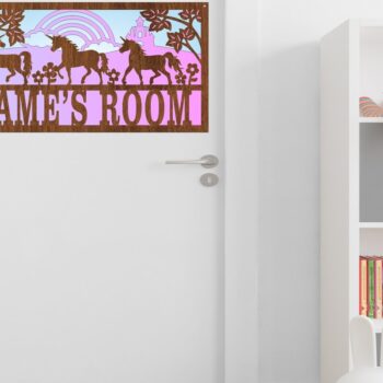 Intra απο ξύλο plywood 3mm-4mm πάχος – Πινακίδα ονόματος σκηνής Unicorn 3 Layers Δίασταση  20x20 cm INTRAFABR-71272699 - Image 2