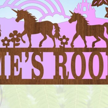 Intra απο ξύλο plywood 3mm-4mm πάχος – Πινακίδα ονόματος σκηνής Unicorn 3 Layers Δίασταση  20x20 cm INTRAFABR-71272699 - Image 4