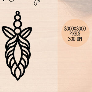 Intra απο ξύλο plywood 3mm-4mm πάχος – Ξύλινα σκουλαρίκια Unicorn Δίασταση  5x5 cm INTRAFABR-120601798