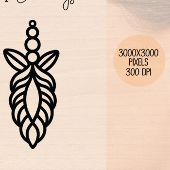 Intra απο ξύλο plywood 3mm-4mm πάχος – Ξύλινα σκουλαρίκια Unicorn Δίασταση  5x5 cm INTRAFABR-120601798 - Image 1