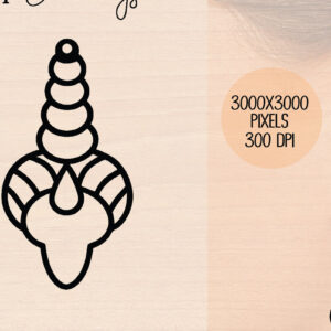 Intra απο ξύλο plywood 3mm-4mm πάχος – Ξύλινα σκουλαρίκια Unicorn Δίασταση  5x5 cm INTRAFABR-120602047