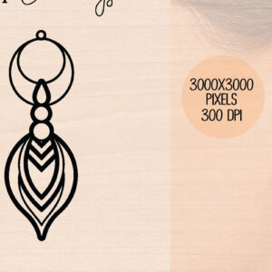 Intra απο ξύλο plywood 3mm-4mm πάχος – Ξύλινα σκουλαρίκια Unicorn Δίασταση  5x5 cm INTRAFABR-120602114