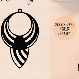 Intra απο ξύλο plywood 3mm-4mm πάχος – Ξύλινα σκουλαρίκια Unicorn Δίασταση  5x5 cm INTRAFABR-120602254