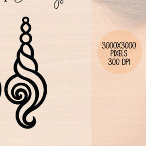 Intra απο ξύλο plywood 3mm-4mm πάχος – Ξύλινα σκουλαρίκια Unicorn Δίασταση  5x5 cm INTRAFABR-120599923