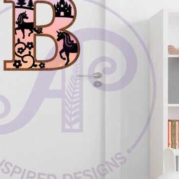 Intra απο ξύλο plywood 3mm-4mm πάχος – Μονόκεροι επιστολή τοίχου Β Δίασταση  40x30 cm INTRAFABR-118389012 - Image 3