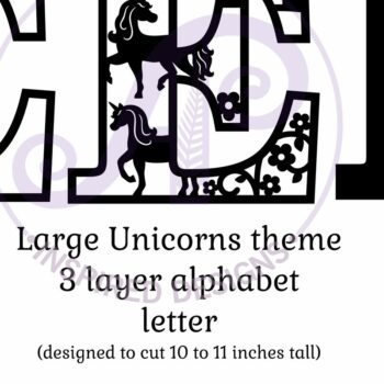 Intra απο ξύλο plywood 3mm-4mm πάχος – Μονόκεροι επιστολή τοίχου Ε Δίασταση  40x30 cm INTRAFABR-118388942 - Image 2