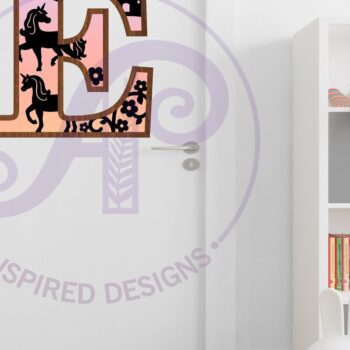 Intra απο ξύλο plywood 3mm-4mm πάχος – Μονόκεροι επιστολή τοίχου Ε Δίασταση  40x30 cm INTRAFABR-118388942 - Image 3