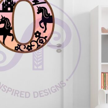 Intra απο ξύλο plywood 3mm-4mm πάχος – Μονόκεροι επιστολή τοίχου Ο Δίασταση 40x30 cm INTRAFABR-118388794 - Image 3