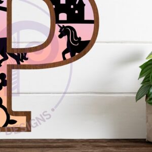 Intra απο ξύλο plywood 3mm-4mm πάχος – Μονόκεροι επιστολή τοίχου P Δίασταση  40x30 cm INTRAFABR-118388785