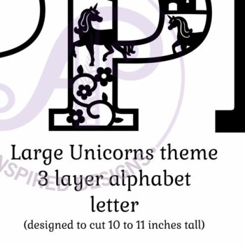 Intra απο ξύλο plywood 3mm-4mm πάχος – Μονόκεροι επιστολή τοίχου P Δίασταση  40x30 cm INTRAFABR-118388785 - Image 2