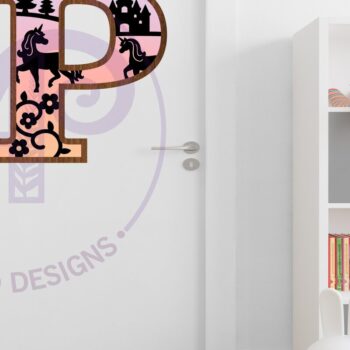 Intra απο ξύλο plywood 3mm-4mm πάχος – Μονόκεροι επιστολή τοίχου P Δίασταση  40x30 cm INTRAFABR-118388785 - Image 3