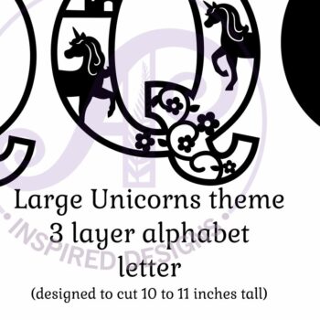 Intra απο ξύλο plywood 3mm-4mm πάχος – Μονόκεροι Γράμμα Τοίχου Σήμα Q Δίασταση  40x30 cm INTRAFABR-118388771 - Image 2