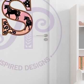 Intra απο ξύλο plywood 3mm-4mm πάχος – Μονόκεροι επιστολή τοίχου S Δίασταση  40x30 cm INTRAFABR-118388739 - Image 3