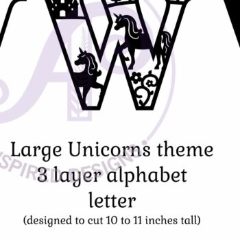 Intra απο ξύλο plywood 3mm-4mm πάχος – Μονόκεροι επιστολή τοίχου W Δίασταση  40x30 cm INTRAFABR-118388669 - Image 2