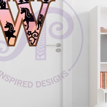 Intra απο ξύλο plywood 3mm-4mm πάχος – Μονόκεροι επιστολή τοίχου W Δίασταση  40x30 cm INTRAFABR-118388669 - Image 3