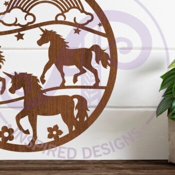 Intra απο ξύλο plywood 3mm-4mm πάχος – Επιγραφή τοίχου Unicorns, Αρχείο. Διάνυσμα Δίασταση  40x30 cm INTRAFABR-79972554 - Image 1
