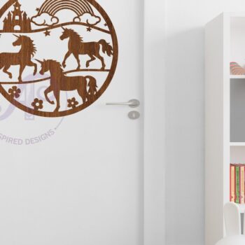 Intra απο ξύλο plywood 3mm-4mm πάχος – Επιγραφή τοίχου Unicorns, Αρχείο. Διάνυσμα Δίασταση  40x30 cm INTRAFABR-79972554 - Image 3