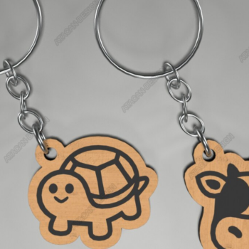 Intra απο ξύλο plywood 3mm-4mm πάχος – Unique Animal Keychains 069 Δίασταση  5x5 cm INTRAFABR-117741536 - Image 3