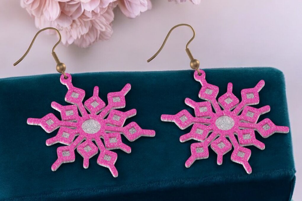 Intra απο ξύλο plywood 3mm-4mm πάχος – Μοναδικό Σκουλαρίκι 182 Δίασταση  5x5 cm INTRAFABR-118355129