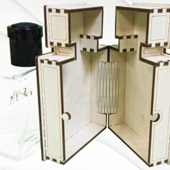 Intra απο ξύλο plywood 3mm-4mm πάχος – Μοναδικό κουτί δώρου για αρώματα, αρχεία λέιζερ Δίασταση  20x20 cm INTRAFABR-91754935 - Image 5