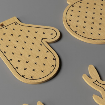 Intra απο ξύλο plywood 3mm-4mm πάχος – Μοναδικά Γιορτινά Στολίδια 033 Δίασταση  20x20 cm INTRAFABR-117653541 - Image 3