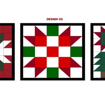 Intra απο ξύλο plywood 3mm-4mm πάχος – Unique Holiday Quilt Blocks 041 Δίασταση 20x20 cm INTRAFABR-117655162 - Image 2