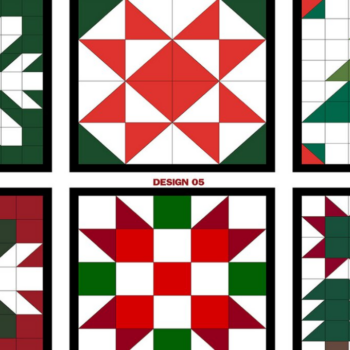 Intra απο ξύλο plywood 3mm-4mm πάχος – Unique Holiday Quilt Blocks 041 Δίασταση 20x20 cm INTRAFABR-117655162 - Image 3