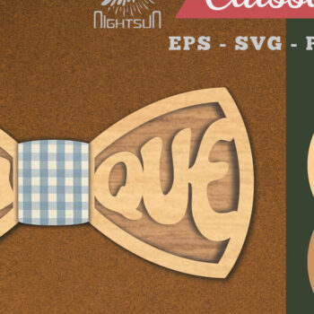 Intra απο ξύλο plywood 3mm-4mm πάχος – Μοναδικό παπιγιόν κοπής με λέιζερ Δίασταση  20x20 cm INTRAFABR-112130795 - Image 1